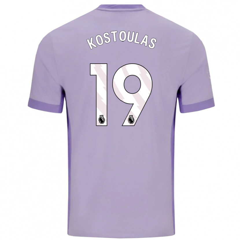 Danxen Dámské Charalampos Kostoulas #19 Taro Fialová Bílá Daleko Hráčské Dresy 2025/26 Dres