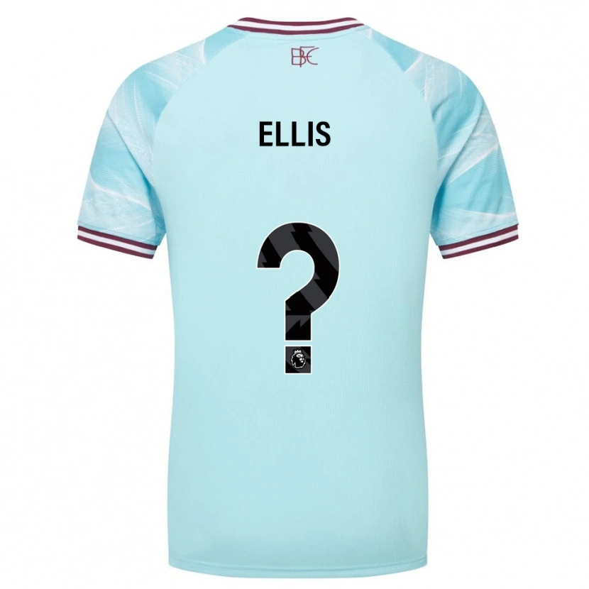 Danxen Dámské Kian Ellis #0 Nebesky Modrá Burgundská Daleko Hráčské Dresy 2025/26 Dres