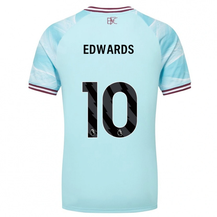 Danxen Dámské Marcus Edwards #10 Nebesky Modrá Burgundská Daleko Hráčské Dresy 2025/26 Dres