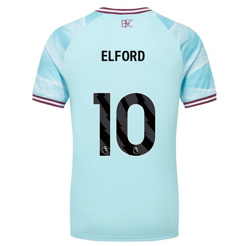 Danxen Dámské Laura Elford #10 Nebesky Modrá Burgundská Daleko Hráčské Dresy 2025/26 Dres