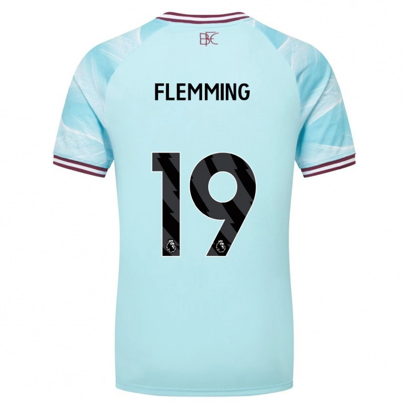 Danxen Dámské Zian Flemming #19 Nebesky Modrá Burgundská Daleko Hráčské Dresy 2025/26 Dres