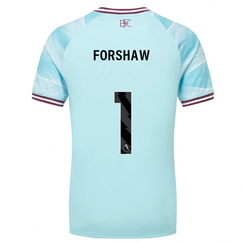 Danxen Dámské Lewis Forshaw #1 Nebesky Modrá Burgundská Daleko Hráčské Dresy 2025/26 Dres
