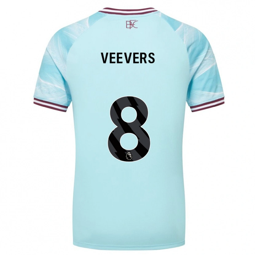 Danxen Dámské Charlie Veevers #8 Nebesky Modrá Burgundská Daleko Hráčské Dresy 2025/26 Dres