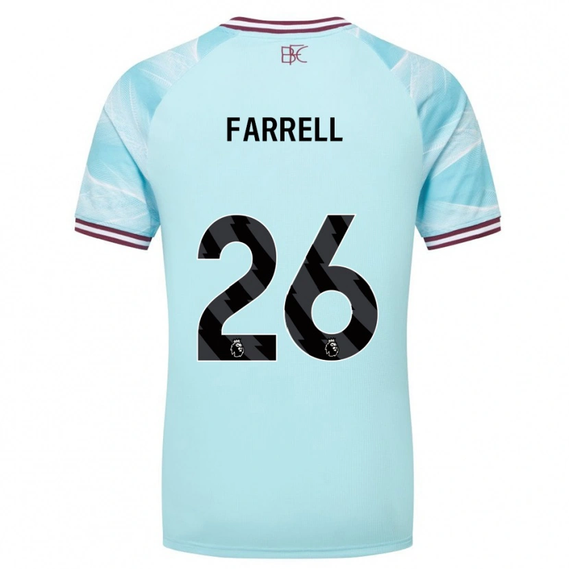Danxen Dámské Lucy Farrell #26 Nebesky Modrá Burgundská Daleko Hráčské Dresy 2025/26 Dres