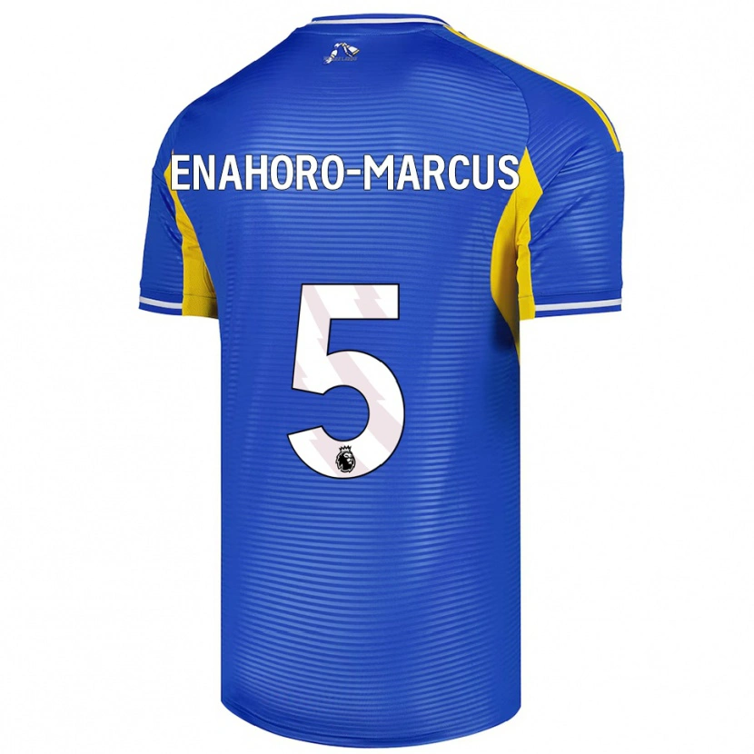 Danxen Dámské Louis Enahoro-Marcus #5 Modrá Žlutá Daleko Hráčské Dresy 2025/26 Dres
