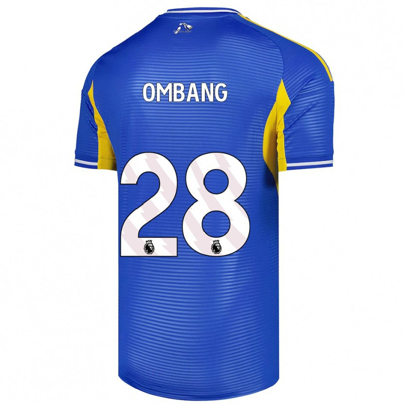 Danxen Dámské Darryl Ombang #28 Modrá Žlutá Daleko Hráčské Dresy 2025/26 Dres