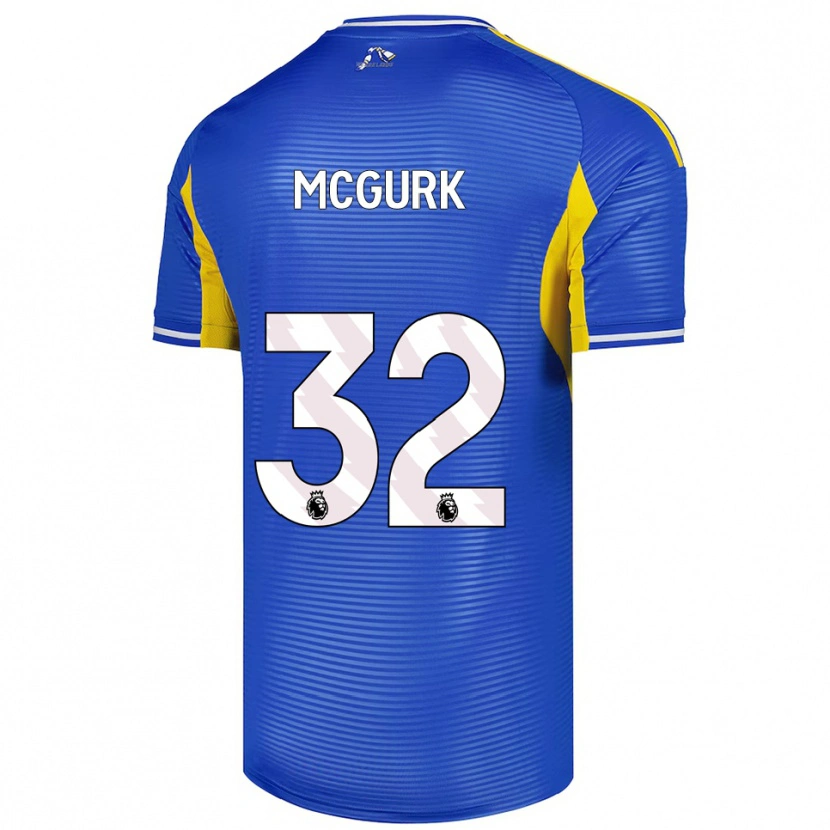 Danxen Dámské Sean Mcgurk #32 Modrá Žlutá Daleko Hráčské Dresy 2025/26 Dres