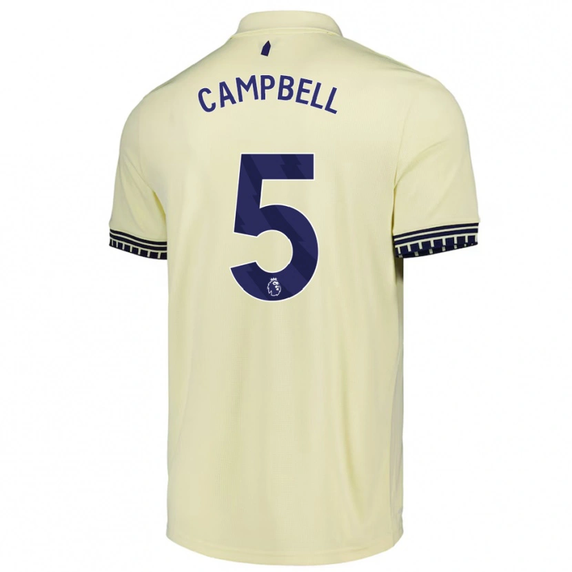Danxen Dámské Elijah Campbell #5 Smetanově Bílá Černá Daleko Hráčské Dresy 2025/26 Dres