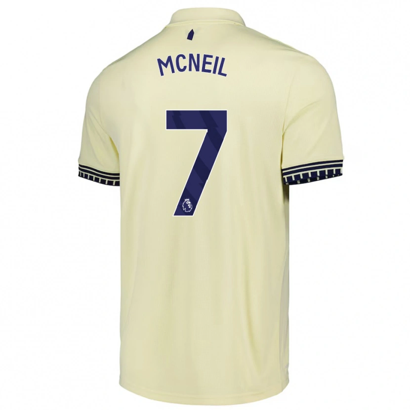 Danxen Dámské Dwight Mcneil #7 Smetanově Bílá Černá Daleko Hráčské Dresy 2025/26 Dres