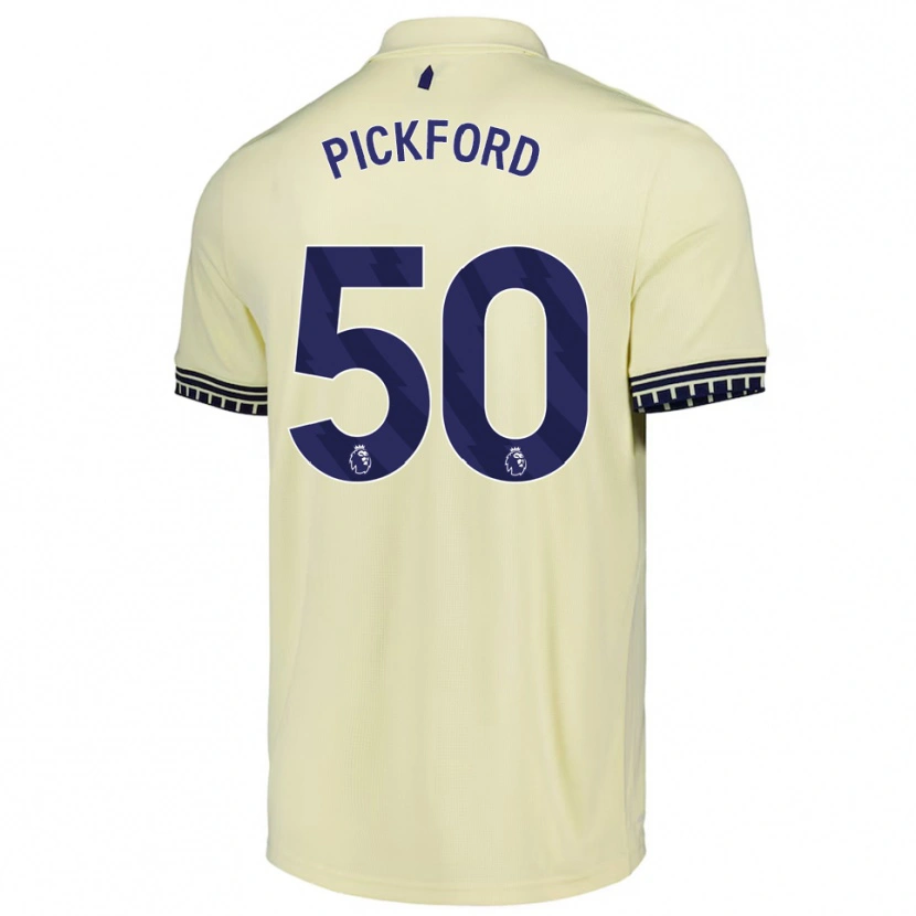 Danxen Dámské George Pickford #50 Smetanově Bílá Černá Daleko Hráčské Dresy 2025/26 Dres