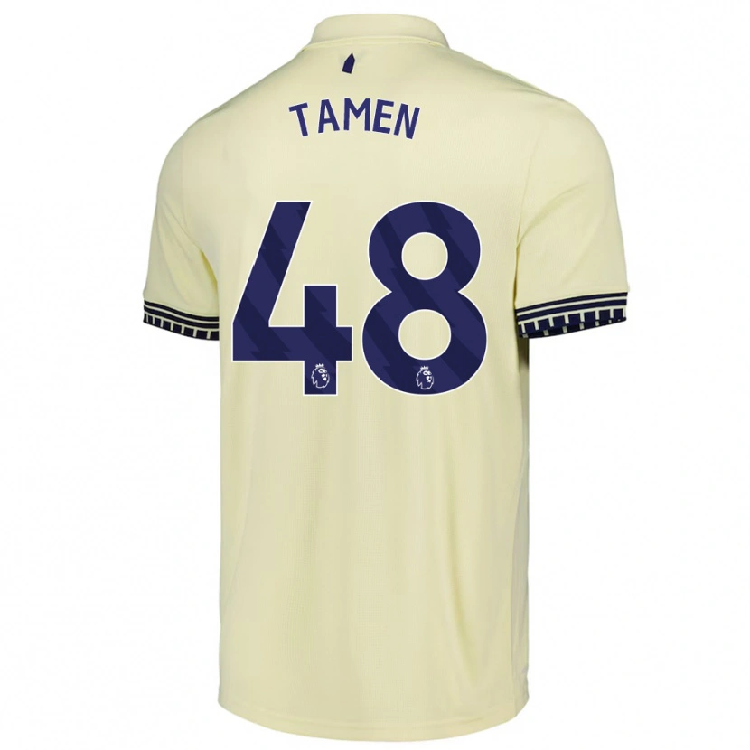 Danxen Dámské William Tamen #48 Smetanově Bílá Černá Daleko Hráčské Dresy 2025/26 Dres