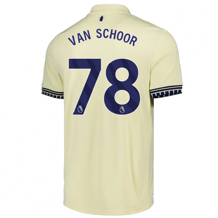 Danxen Dámské Joshua Van Schoor #78 Smetanově Bílá Černá Daleko Hráčské Dresy 2025/26 Dres