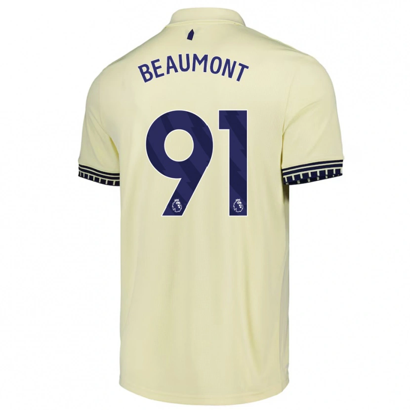 Danxen Dámské Jacob Beaumont-Clark #91 Smetanově Bílá Černá Daleko Hráčské Dresy 2025/26 Dres