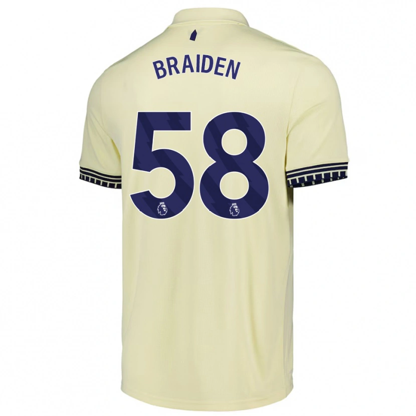 Danxen Dámské Braiden Graham #58 Smetanově Bílá Černá Daleko Hráčské Dresy 2025/26 Dres
