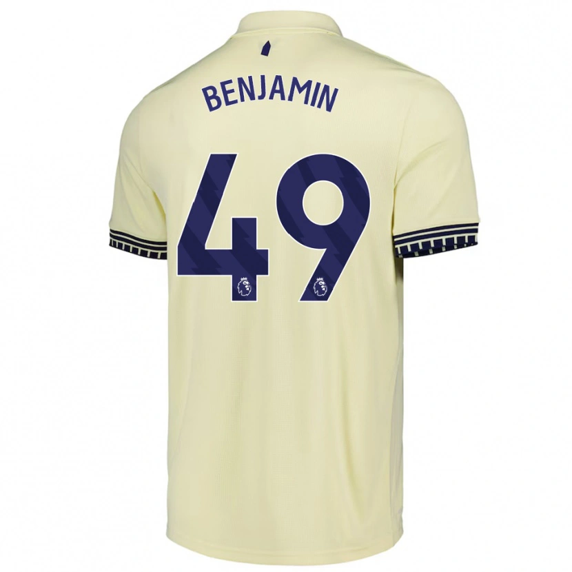 Danxen Dámské Omari Benjamin #49 Smetanově Bílá Černá Daleko Hráčské Dresy 2025/26 Dres