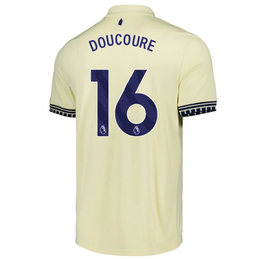 Danxen Dámské Abdoulaye Doucoure #16 Smetanově Bílá Černá Daleko Hráčské Dresy 2025/26 Dres