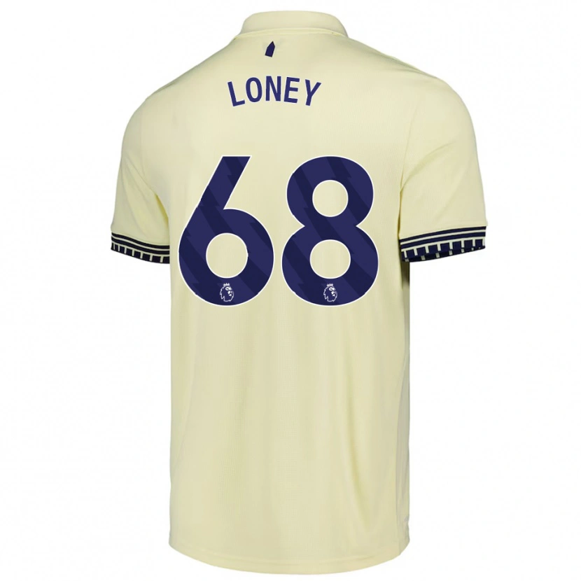 Danxen Dámské Ceiran Loney #68 Smetanově Bílá Černá Daleko Hráčské Dresy 2025/26 Dres