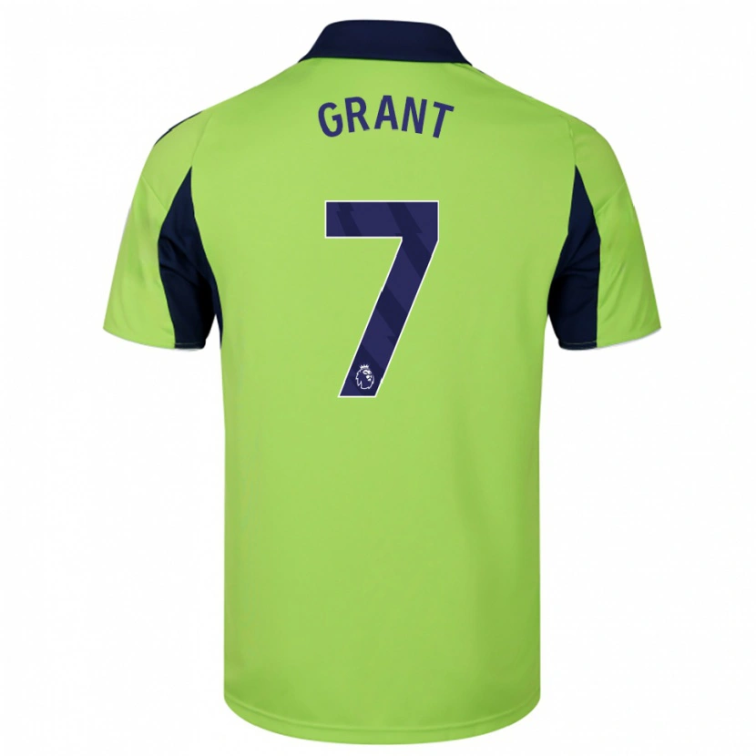 Danxen Dámské Kyle Grant #7 Zelená Tmavě Modrá Bílá Daleko Hráčské Dresy 2025/26 Dres