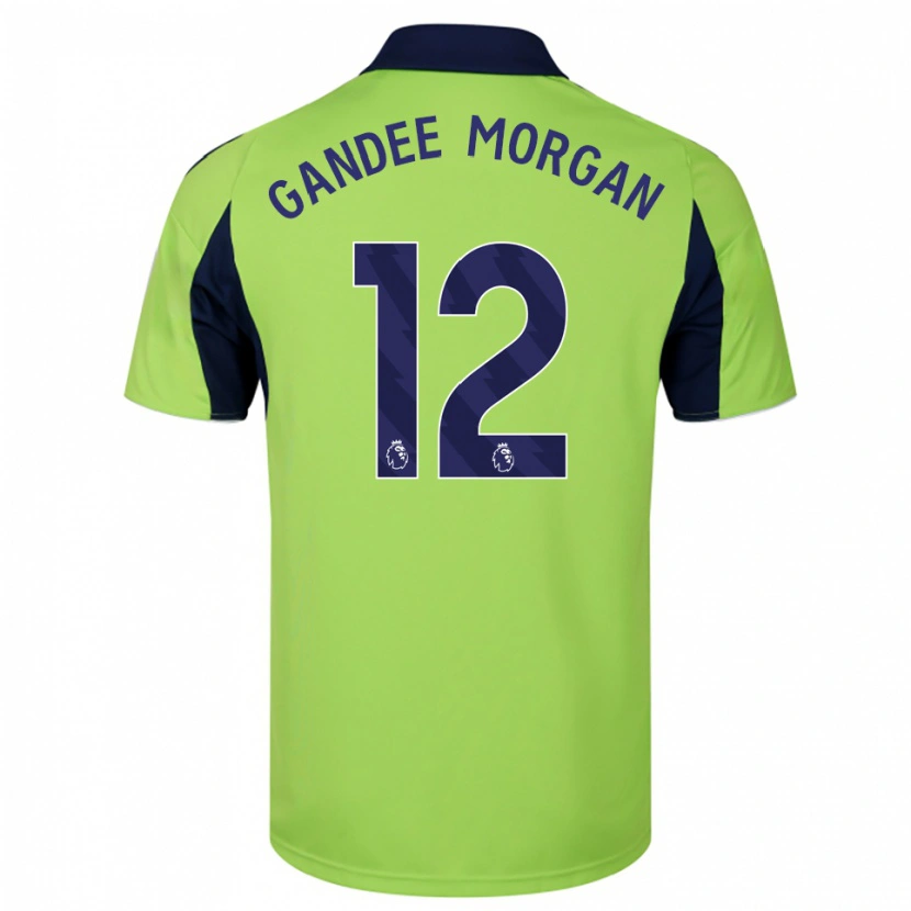 Danxen Dámské Stella Gandee Morgan #12 Zelená Tmavě Modrá Bílá Daleko Hráčské Dresy 2025/26 Dres