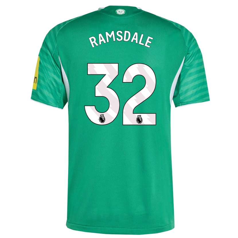 Danxen Dámské Aaron Ramsdale #32 Zelená Bílá Daleko Hráčské Dresy 2025/26 Dres