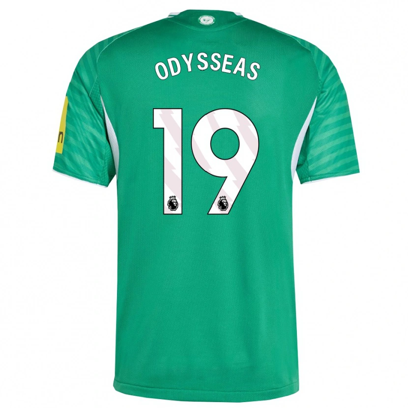 Danxen Dámské Odysseas Vlachodimos #19 Zelená Bílá Daleko Hráčské Dresy 2025/26 Dres