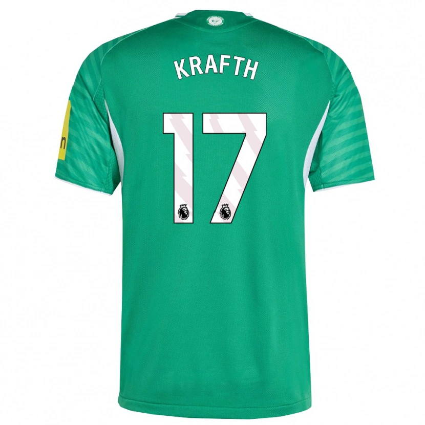 Danxen Dámské Emil Krafth #17 Zelená Bílá Daleko Hráčské Dresy 2025/26 Dres