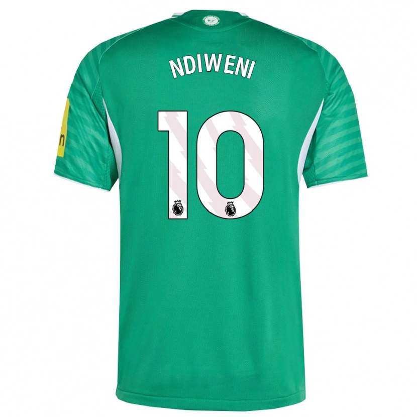 Danxen Dámské Ethan Ndiweni #10 Zelená Bílá Daleko Hráčské Dresy 2025/26 Dres