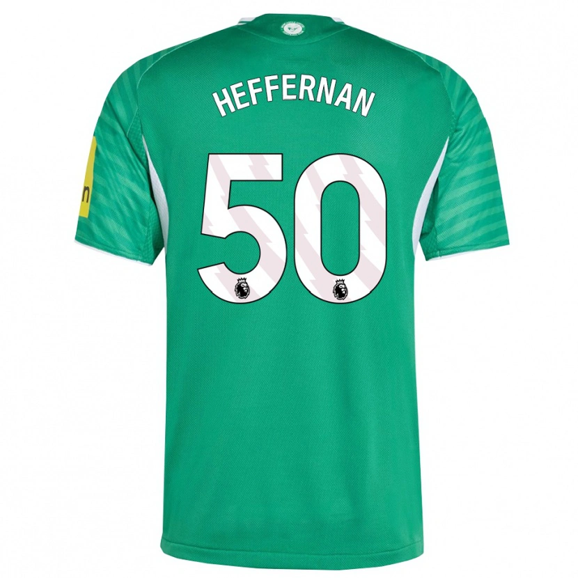 Danxen Dámské Cathal Heffernan #50 Zelená Bílá Daleko Hráčské Dresy 2025/26 Dres