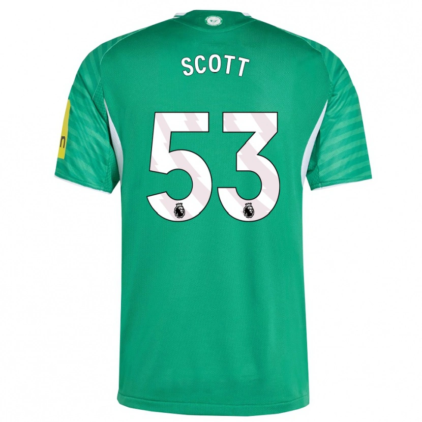 Danxen Dámské Joshua Scott #53 Zelená Bílá Daleko Hráčské Dresy 2025/26 Dres