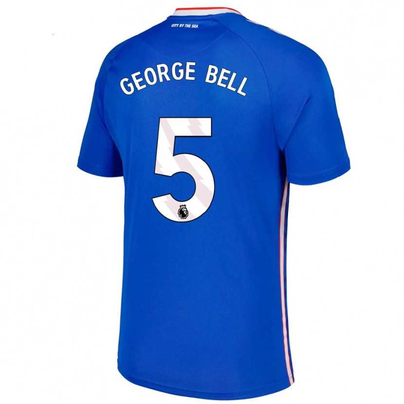 Danxen Dámské George Bell #5 Modrá Bílá Daleko Hráčské Dresy 2025/26 Dres