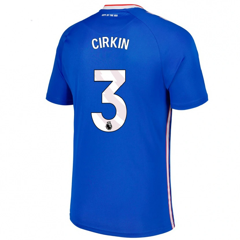 Danxen Dámské Dennis Cirkin #3 Modrá Bílá Daleko Hráčské Dresy 2025/26 Dres