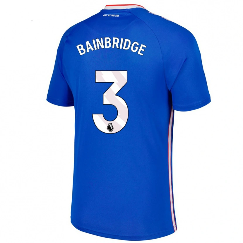 Danxen Dámské Oliver Bainbridge #3 Modrá Bílá Daleko Hráčské Dresy 2025/26 Dres