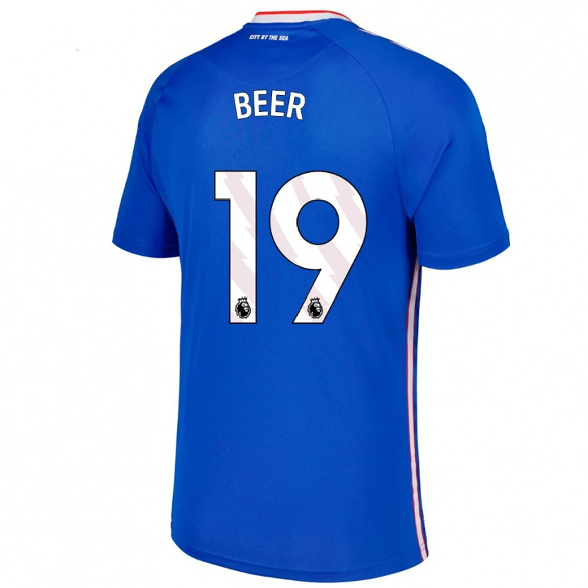 Danxen Dámské Megan Beer #19 Modrá Bílá Daleko Hráčské Dresy 2025/26 Dres