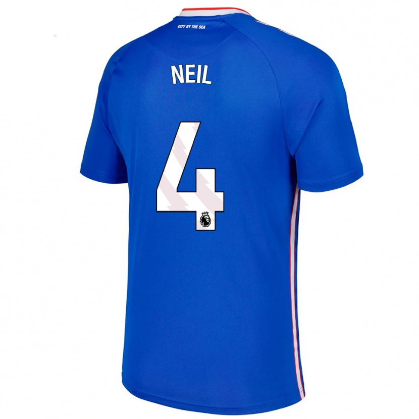 Danxen Dámské Dan Neil #4 Modrá Bílá Daleko Hráčské Dresy 2025/26 Dres