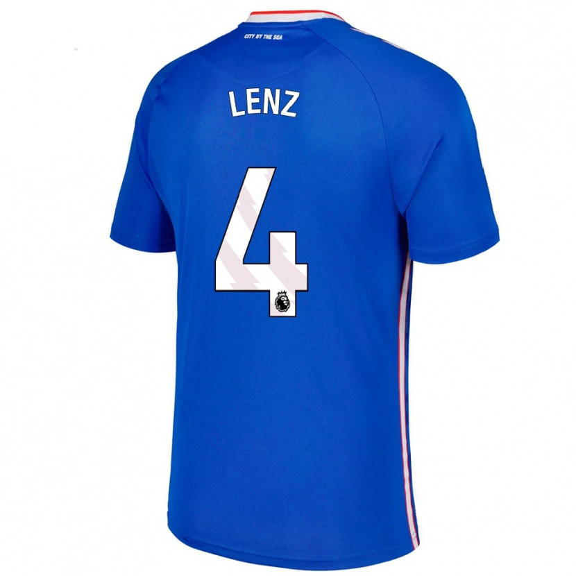 Danxen Dámské Elias Lenz #4 Modrá Bílá Daleko Hráčské Dresy 2025/26 Dres