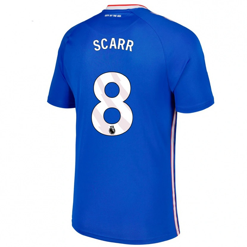 Danxen Dámské Emily Scarr #8 Modrá Bílá Daleko Hráčské Dresy 2025/26 Dres