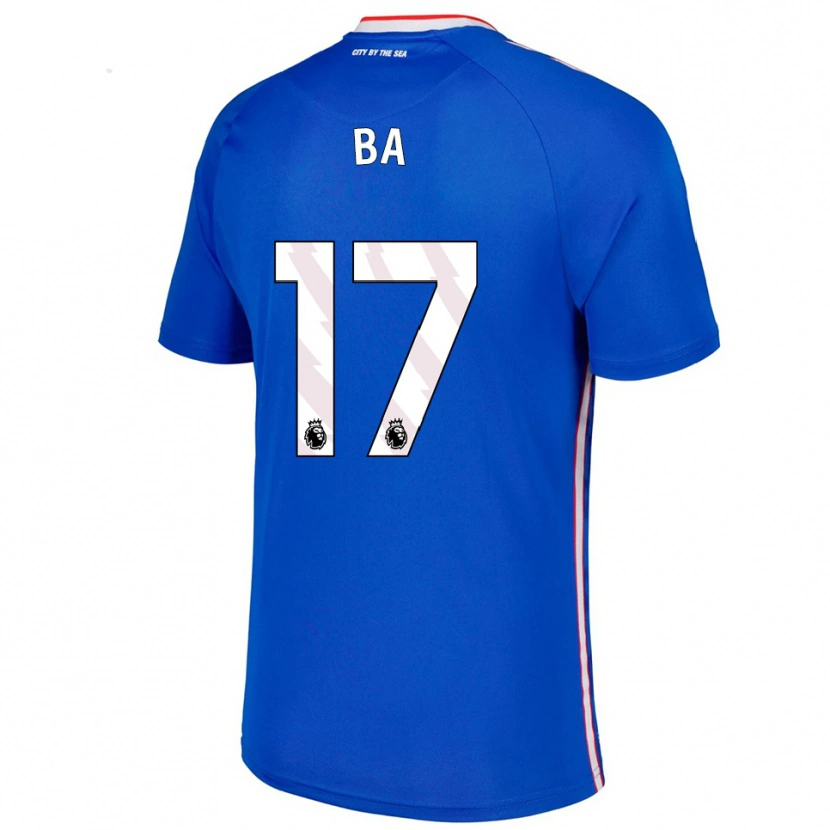 Danxen Dámské Abdoullah Ba #17 Modrá Bílá Daleko Hráčské Dresy 2025/26 Dres