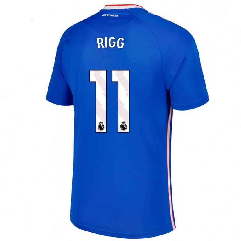 Danxen Dámské Chris Rigg #11 Modrá Bílá Daleko Hráčské Dresy 2025/26 Dres