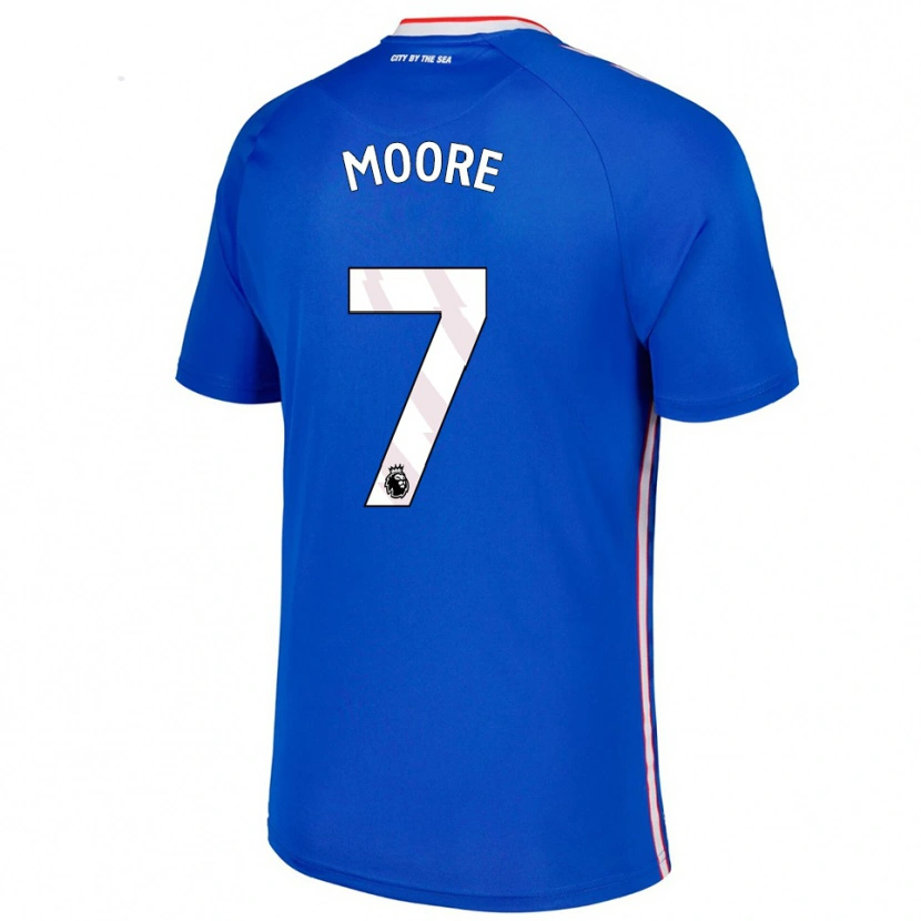 Danxen Dámské Ethan Moore #7 Modrá Bílá Daleko Hráčské Dresy 2025/26 Dres