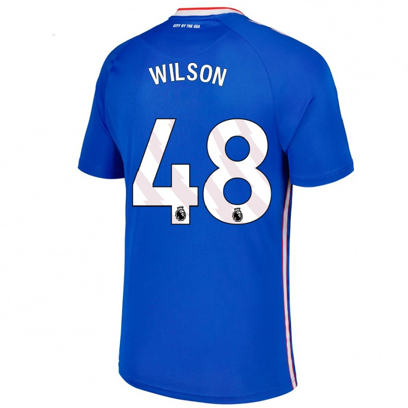 Danxen Dámské Callum Wilson #48 Modrá Bílá Daleko Hráčské Dresy 2025/26 Dres