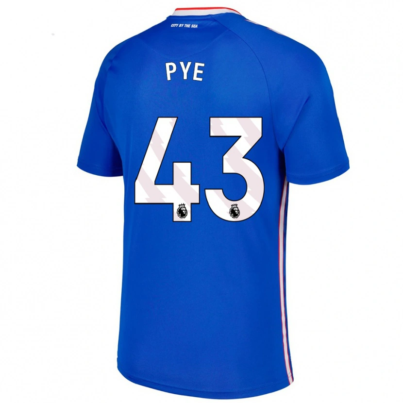Danxen Dámské Connor Pye #43 Modrá Bílá Daleko Hráčské Dresy 2025/26 Dres