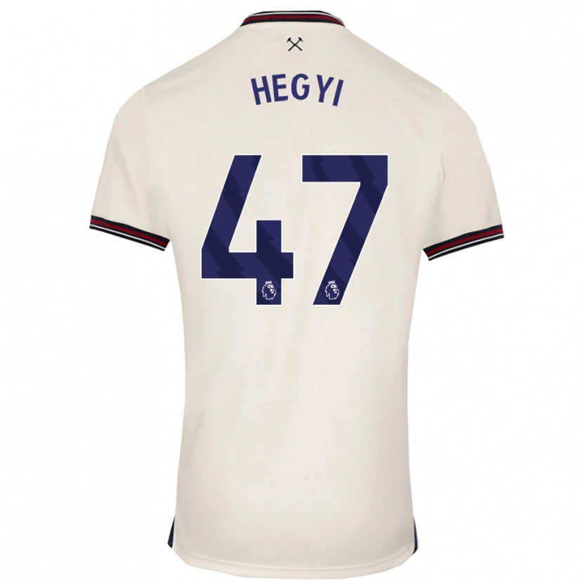 Danxen Dámské Krisztián Hegyi #47 Smetanově Bílá Daleko Hráčské Dresy 2025/26 Dres