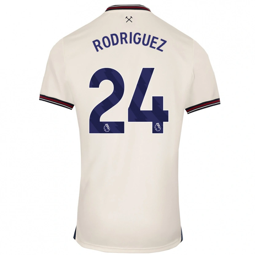 Danxen Dámské Guido Rodríguez #24 Smetanově Bílá Daleko Hráčské Dresy 2025/26 Dres