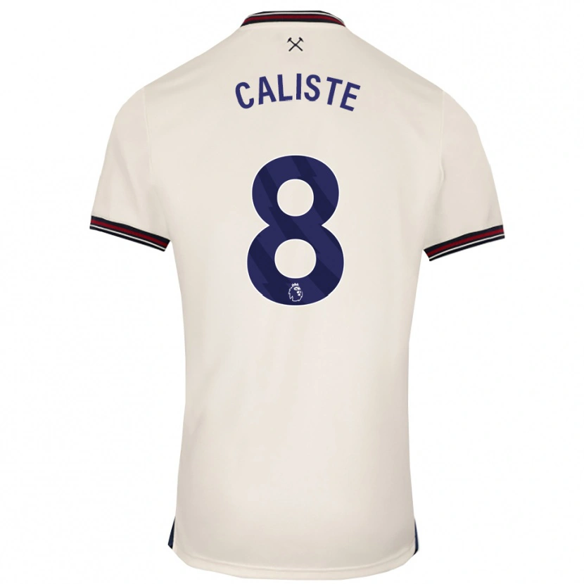Danxen Dámské Gabriel Caliste #8 Smetanově Bílá Daleko Hráčské Dresy 2025/26 Dres