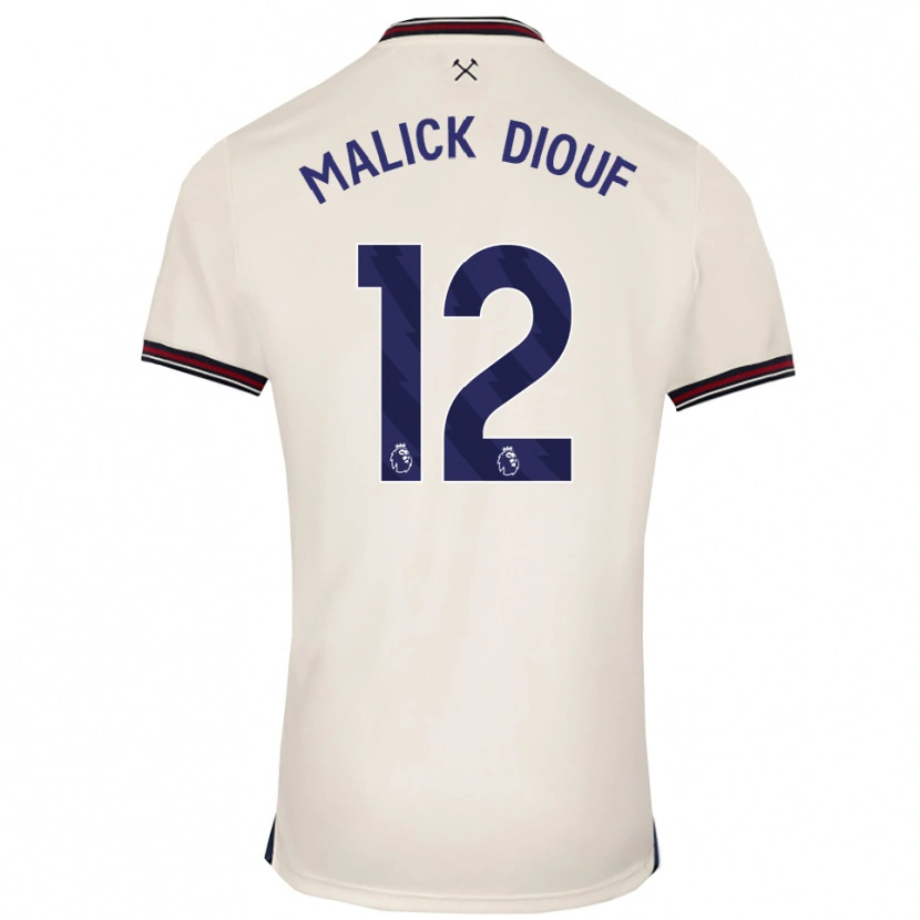 Danxen Dámské El Hadji Malick Diouf #12 Smetanově Bílá Daleko Hráčské Dresy 2025/26 Dres
