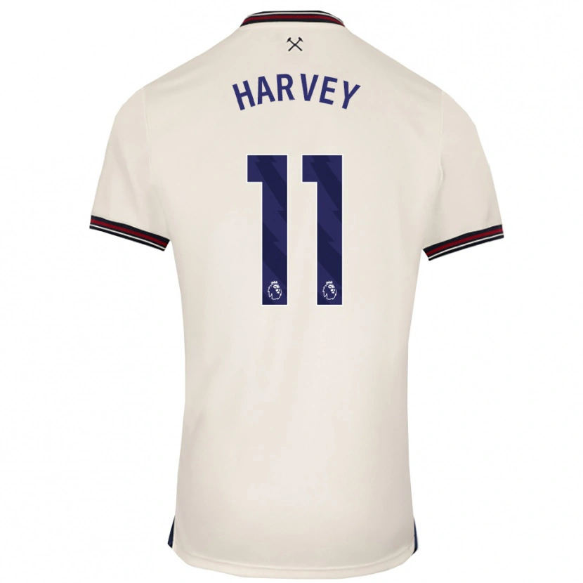 Danxen Dámské Ros Harvey #11 Smetanově Bílá Daleko Hráčské Dresy 2025/26 Dres
