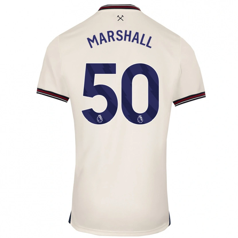 Danxen Dámské Callum Marshall #50 Smetanově Bílá Daleko Hráčské Dresy 2025/26 Dres