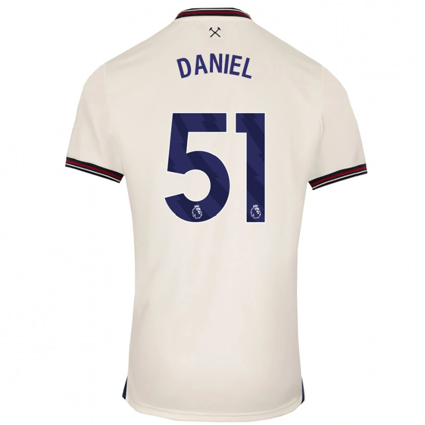 Danxen Dámské Daniel Chesters #51 Smetanově Bílá Daleko Hráčské Dresy 2025/26 Dres