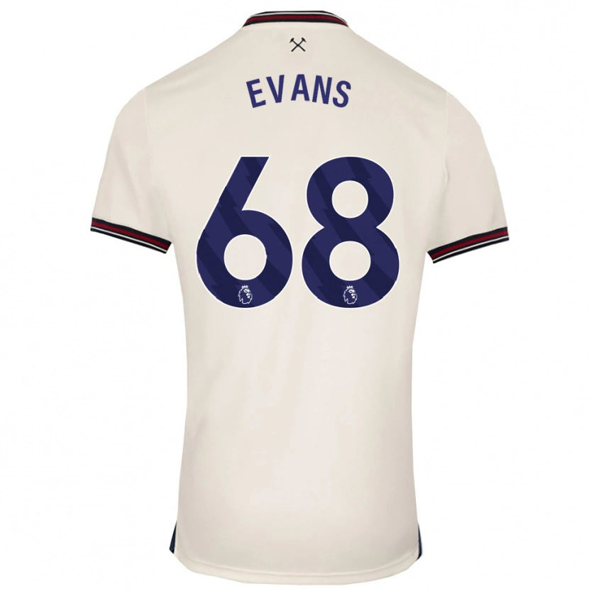 Danxen Dámské Isaac Evans #68 Smetanově Bílá Daleko Hráčské Dresy 2025/26 Dres