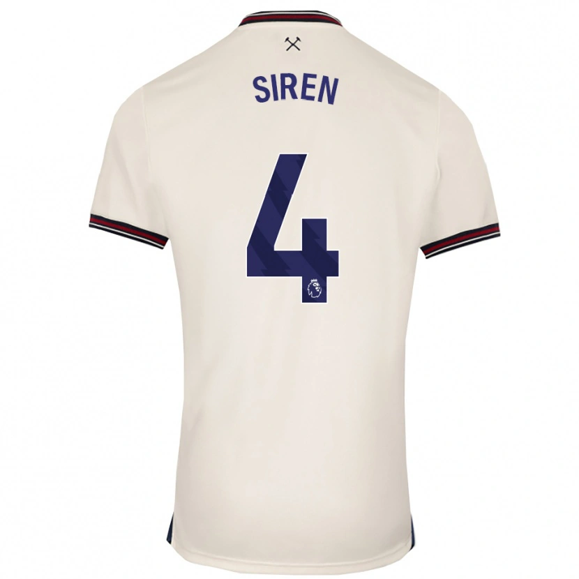 Danxen Dámské Oona Siren #4 Smetanově Bílá Daleko Hráčské Dresy 2025/26 Dres